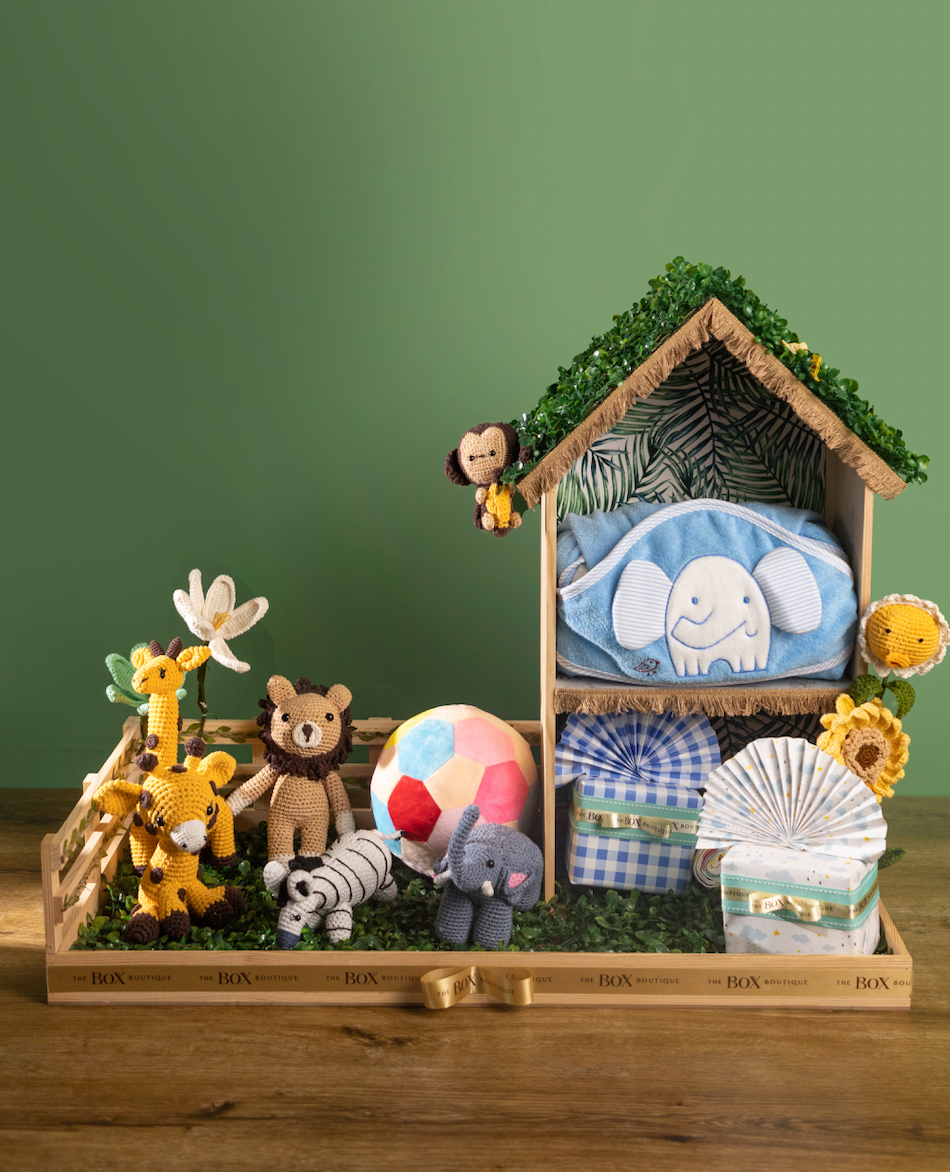 Jungle Safari Hamper - The Box Boutique - Gift Hampers - Gift Box - Corporate Gift Hampers - Wedding Hampers - Wedding Gifts - Customized Gifts