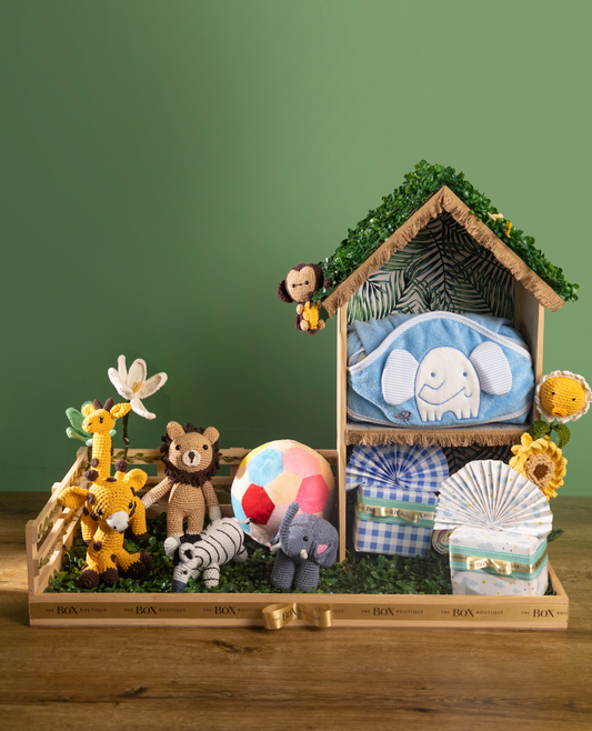 Jungle Safari Hamper - The Box Boutique - Gift Hampers - Gift Box - Corporate Gift Hampers - Wedding Hampers - Wedding Gifts - Customized Gifts