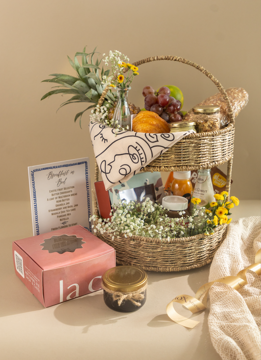 The Breakfast in Bed Morning Hamper - The Box Boutique - Gift Hampers - Gift Box - Corporate Gift Hampers - Wedding Hampers - Wedding Gifts - Customized Gifts